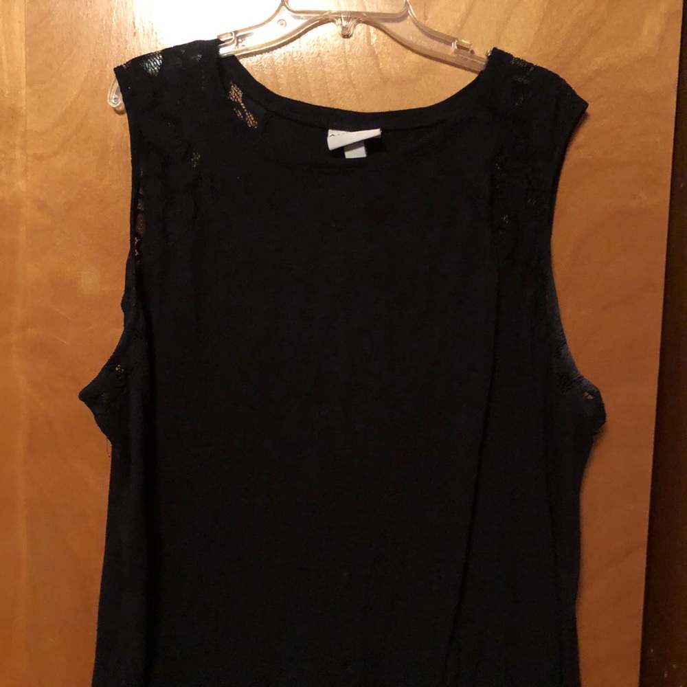 Black tank top